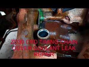 2010 GU PATROL ZD30 CRD coolant leak behind the timing chain cover pt2