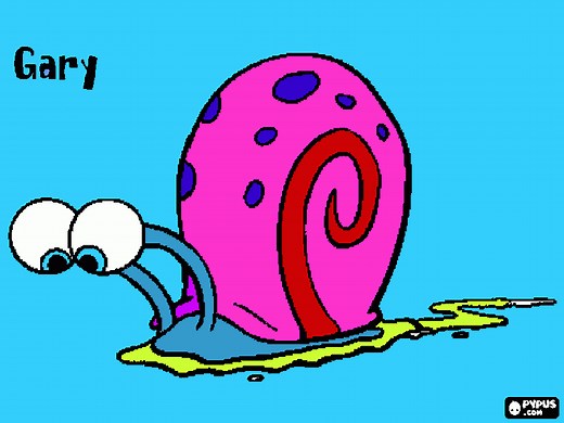 Gary the Snail coloring page, printable Gary the Snail