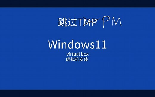 windows11安装跳过TPM 虚拟机virtualbox安装win11