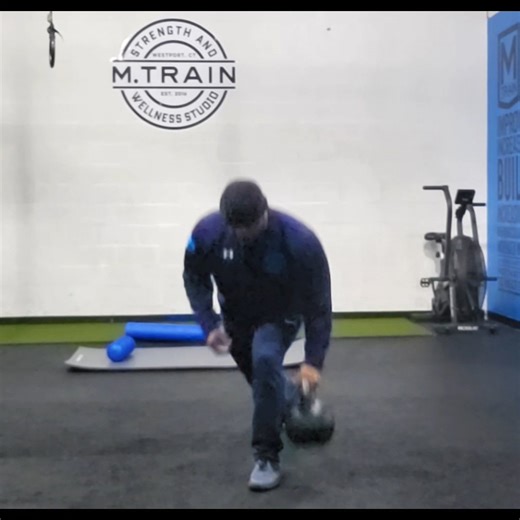 KB alt. reverse lunge-clean-squat ladder