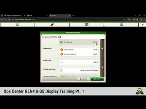 John Deere Operations Center GEN4 & G5 Display Training pt1