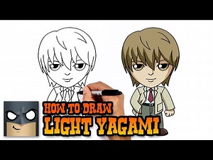 How to Draw Light Yagami | Death Note (Step by Step Drawing Tutorial) - Videos For Kids