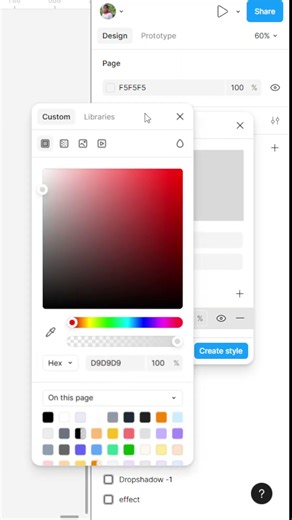UIUX Tip 4/100 🤩 Create Color Styles in Figma