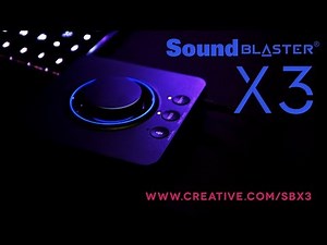 Sound Blaster X3 - Hi-Res 7.1 External USB DAC and Amp Sound Card with Super X-Fi® for PC and Mac