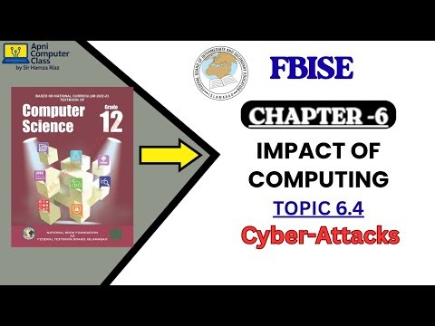 Cyber Attacks | Chapter 6: Impact of Computing | Class 12 Computer Science FBISE | Full Explanation