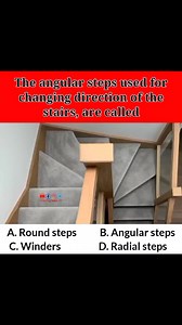 47K views · 124 reactions | The angular steps used for changing direction of the stairs, are called #civil_engineers_07 #staircasedesign #staircase #trendingreelsvideo #mcqchallenge #trendingreel #reelschallenge #civilengineeringdaily #CivilEngineeringProjects #CivilEngineerjobs #civilengineeringknowledge #civilengineering #civilengineer #civilengineeringlife #civilengineeringstudent | Civil Engineers 07 | Facebook