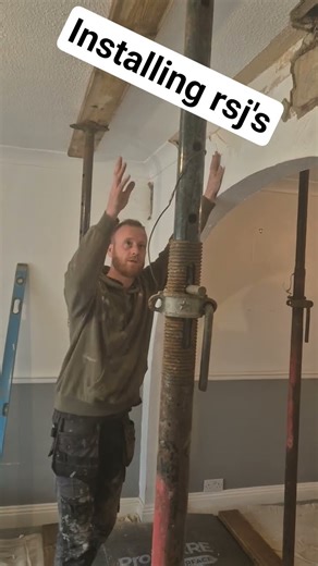 installing rsj's properly #funny #constructionchannel #steelwork #builder #fyp #viral