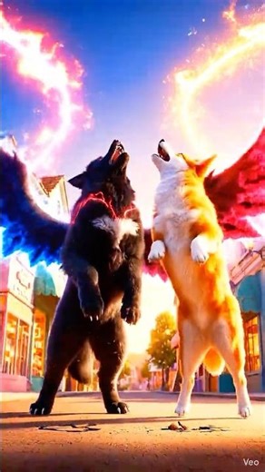 🕸️🌸 SUPER COLLAR Transformation! 🌸🕸️ Lisky Wisky & Corgi Become HERO Wolves