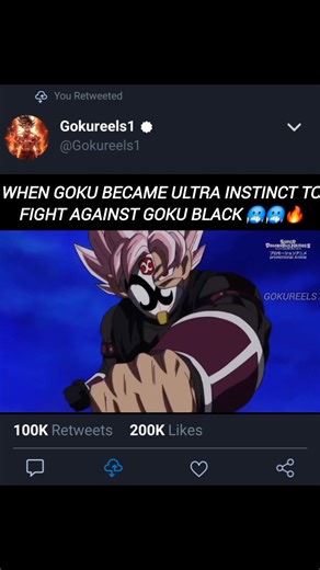 207K views · 2.2K reactions | Goku Ultrainstinct vs Goku Black | Gokureels1 | Facebook