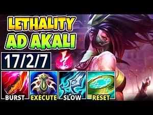 FULL BURST AD AKALI NEW BUILD! (LETHALITY BURST) - League of Legneds