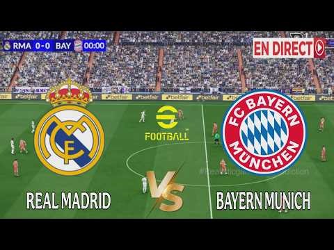 🎮 Real Madrid vs Bayern Munich | Ligue des Champions 2026 | Simulation Match d'aujourd'hui PES2021 