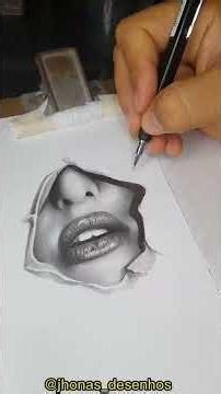 drawing a realistic mouth.