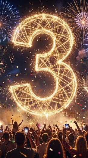 3 2 1 🎉 Happy New Year Countdown | New Year Celebration 2026 #countdown #happynewyear #2026 #shorts