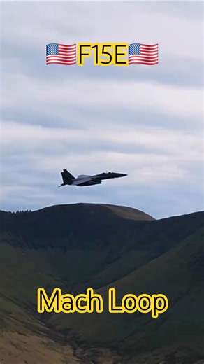 USAF F15 Strike Eagles low and fast - Mach Loop