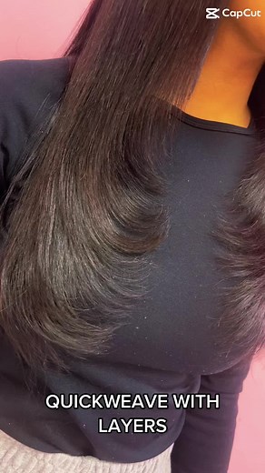 Layered Quick Weave Tutorial for the Perfect Middle Part Look