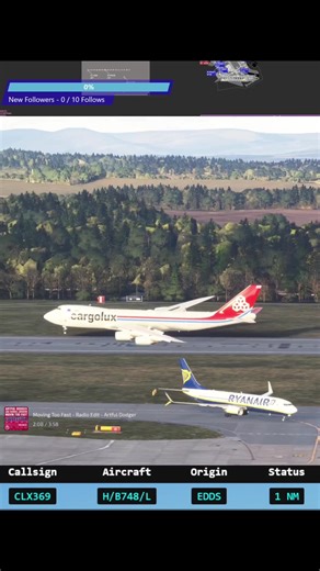Cargolux 747 Captivating Landing on VATSIM