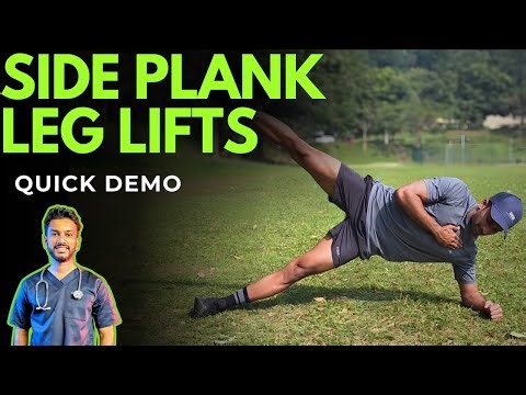 Side Plank Leg Lifts for Core & Hip Stability