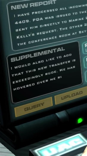What Is He Typing In Doom 3?