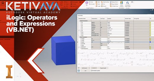 How to program in Inventor iLogic – VB.NET Operators and Expressions