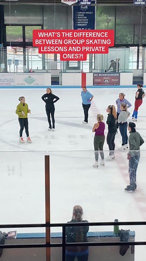 What’s the difference between group figure skating lessons and private ones? Group skating lessons are great if you’re just starting out and want to save some money! Private skating lessons are one on one and are great for when you want to further devleop your skating skills! Follow for more skating videos! #figureskating #iceskating #beginnerfigureskater #beginnerfigureskating #howtoiceskate #learntoiceskate #figureskater #iceskater #figureskatingtiktok #figureskatinglessons #graciegold