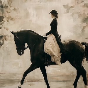 Dressage Horse Print: Vintage Equestrian Wall Art (digital Download - Etsy