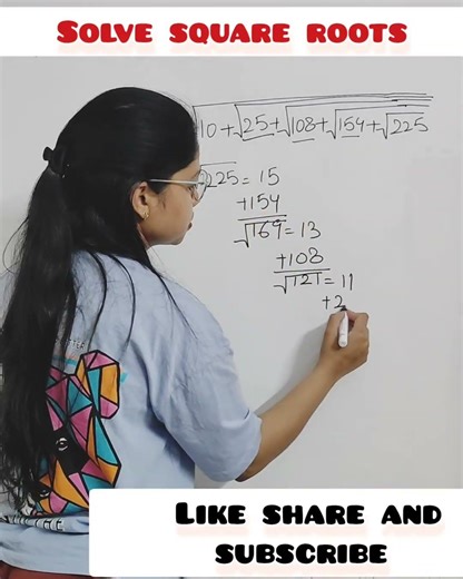 solve square roots #maths