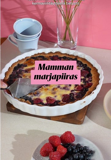 Helppo marjapiiras resepti jokaiselle leipurin