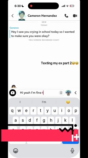 Cameron Cameron Cameron. #crush #goviral #snapchat #fypシ | texting