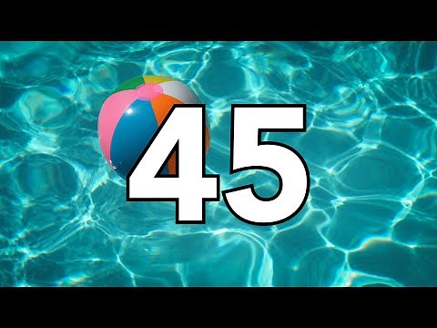 45 Second Countdown (*SUMMER THEME*) | Timer with Tropical Music