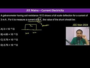 A galvanometer having coil resistance 10 Ω shows a full scale deflection for a current of 3 m A .