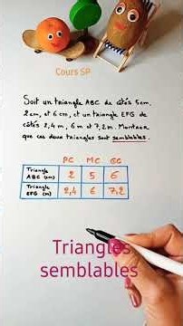 Triangles semblables #maths #shorts #college #fyp #dnb #exam #fy #triangle #fyp