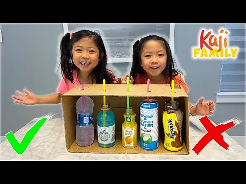 Emma and Kate Guess The Drink Challenge!!