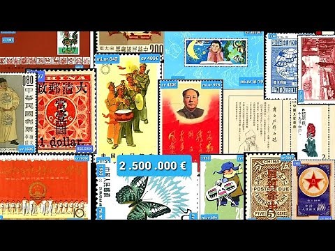 most expensive stamps 50 most valuable stamps from China 2021 value and catalog number