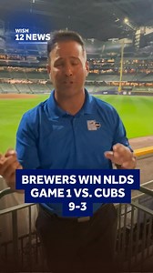 In the first ever postseason matchup between the Milwaukee Brewers and Chicago Cubs, Milwaukee takes a 1-0 lead in this best-of-five NLDS. Big 12 Sports' Dario Melendez recaps Game 1 from American Family Field. Tune in to WISN 12 News at 10 for more coverage of today's game. Read more: tinyurl.com/ytaa8ves | WISN 12 NEWS