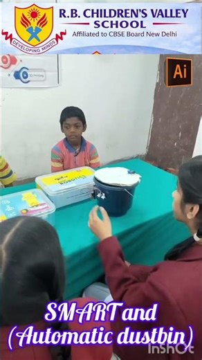 Smart Automatic Dustbin 😱 | Touchless Dustbin School Project | Amazing AI Innovation by Students”