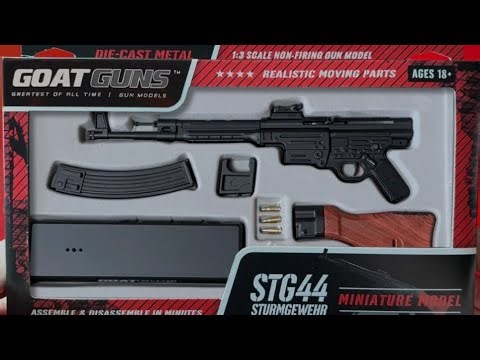Unboxing And Reviewing The GoatGuns shell ejecting StG44 Non-Firing Miniature.