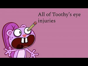 Everytime Toothy has suffered an eye-related injury or death
