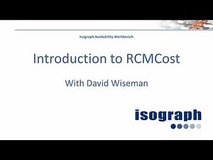 Getting Started - RCMCost Intro - Availability Workbench