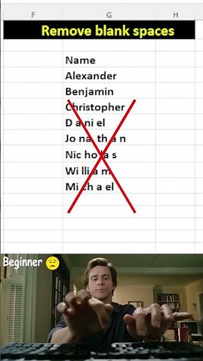 Remove Extra Spaces in Excel Fast