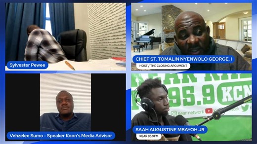 "THE CLOSING ARGUMENT'' Monday, December 29, 2025, Edition MEET OUR TEAM OF PANELISTS: Chairman Ben Sanvee Sarah Dopoh Dr. Henry Peabody St. Tomalin Nyenwolo George I Abu Kamara Seleke Kromah Hamed Fofana J. Victor Nagbe Jerome Gayman Sylvester Pewee Kehleboe Gongloe Robert Garguah Disclaimer: We own no copyright to songs or videos play being played in the background of this broadcast. Liberia Team Producer: Myean D Torgbean | THE CLOSING ARGUMENT