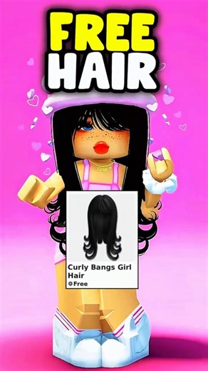 FREE Black Curly Hair in Roblox! 🎀 (0 Robux) #roblox
