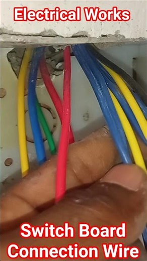 Switch Board Connection 😄 😭 #shorts #mcb #electrical #wire