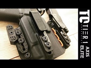 Tier 1 Concealed Axis Elite Holster for Glock 19 Gen 5 with Streamlight TLR-7A