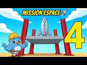Apprendre le Chiffre 4 🏗️ Le Rap du Chantier ! Mission Espace Tuit'ou (Maternelle)