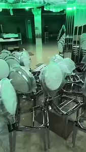 Free Sample Promotion Customization  Bamboo Joint Stacking Outdoor Garden Restaurant Banquet Hotel Iron Wedding Metal Chairs