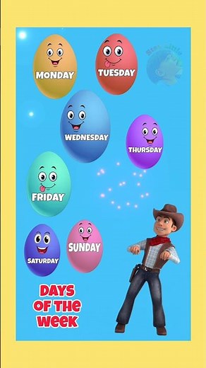 Sunday Monday Tuesday Wednesday song #rhymes #kids #nurseryrhymes