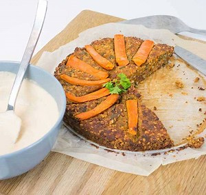 39K views · 310 reactions | I made a super easy vegan nut roast with tahini sauce - baked in a cake tin! It's so easy I will be making it not just on weekends but also during the week. Recipe is on my blog: https://www.exceedinglyvegan.com/vegan-recipes/mains/easy-vegan-nut-roast-tahini-gravy-made-cake-tin | Exceedingly Vegan | Facebook