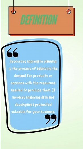 Resources Aggregate Planning Operations management Post graduation MBA #operationsmanagement #mba