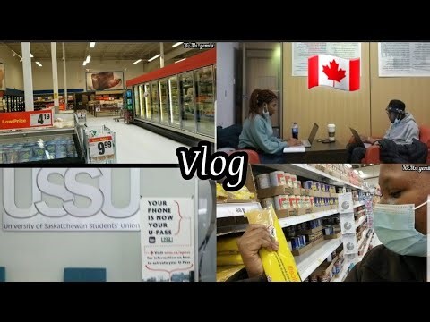 University of Saskatchewan school&library tour🥳👩‍💻 |Bulk grocery shopping🛍 #ms_yemisi