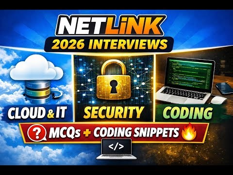 Netlink Complete Interview Questions | MCQs + Coding 🔥☁️Netlink Campus Drive Questions💻